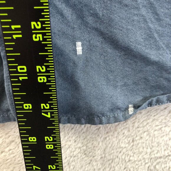 Volcom Mens Shirt Medium Modern Fit Short-Sleeve Button-Up Casual Classic Gray - Picture 4 of 11